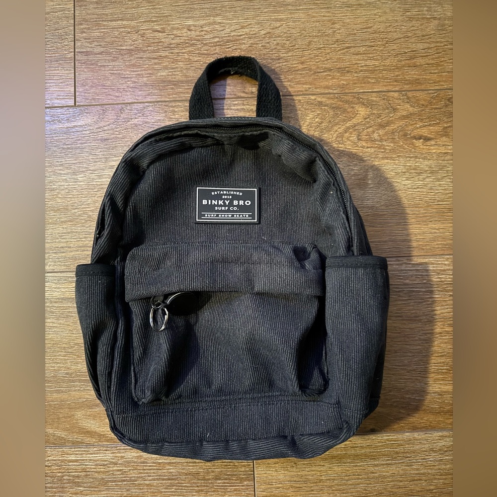Binky Bro Kids Black Mini Backpack